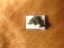 Load image into Gallery viewer, Carved jasper dolphin necklace.