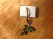 Load image into Gallery viewer, Carved jasper dolphin necklace.