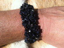 Load image into Gallery viewer, Blue gold stone tumbled stone bracelet