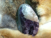 Load image into Gallery viewer, Polished  Amethyst Crystal Geode Specimen     high grade