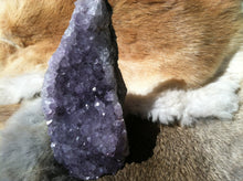 Load image into Gallery viewer, Amethyst Crystal Geode Specimen with Cut Base