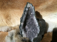 Load image into Gallery viewer, Amethyst Crystal Geode Specimen with Cut Base
