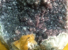 Load image into Gallery viewer, Mystical Black Amethyst Crystal Geode Specimen  from Uruguay