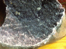 Load image into Gallery viewer, Mystical Black Amethyst Crystal Geode Specimen from Uruguay