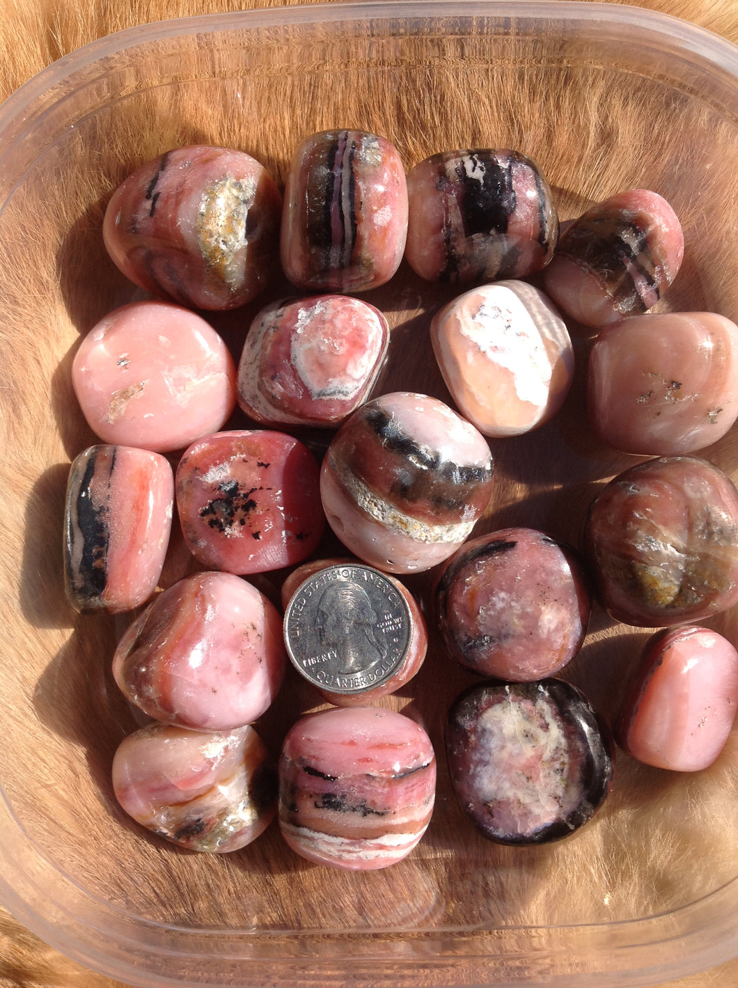 Pink Opal Tumbled Stone