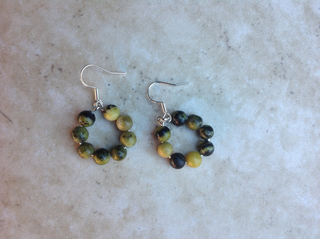 Yellow Turquoise Earrings