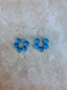 Turquoise Howlite Earrings