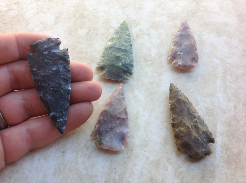 Large Agate Arrowheads