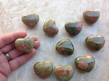 Load image into Gallery viewer, Unakite Heart