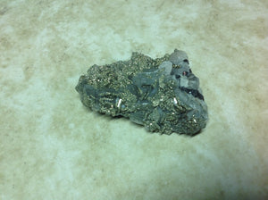 Pyrite, Quartz, and Fluorite Mineral Specimen #2