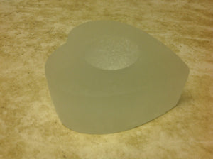 Selenite Heart Candleholder