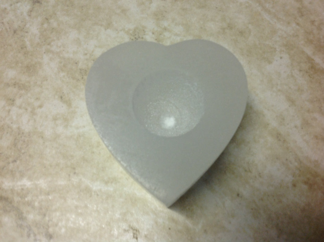 Selenite Heart Candleholder