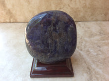 Load image into Gallery viewer, Polished Sodalite on stand