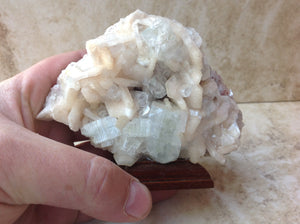 Apophyllite and Stilbite Crystal Mineral Specimen