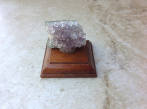 Amethyst on a stand