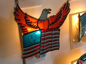 Eagle and U.S. American Flag Night Light