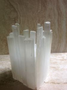 Selenite Candleholder