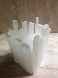 Selenite Candleholder