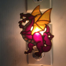 Load image into Gallery viewer, Purple Dragon Night Light  4 watt  on/off switch
