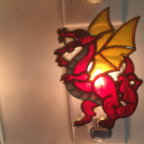 Red Dragon Night Light  4 watt  on/off switch