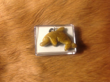 Load image into Gallery viewer, Carved jasper dolphin necklace.