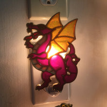 Load image into Gallery viewer, Purple Dragon Night Light  4 watt  on/off switch