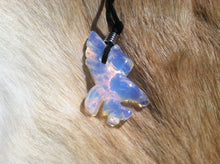 Load image into Gallery viewer, Carved stone eagle necklace.  Made of Opalite.