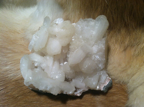 Apophyllite and Stilbite crystal mineral specimen