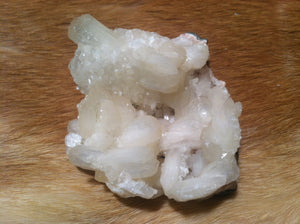 Apophyllite and Stilbite crystal mineral specimen