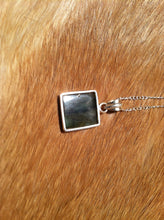 Load image into Gallery viewer, Labradorite in silver pendent with sterling silver chain