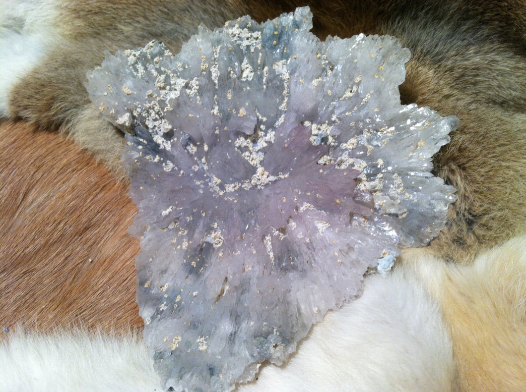 Amethyst and quartz flower from Brazil