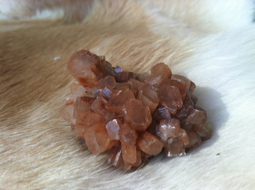 Aragonite crystal cluster specimen from Morocco