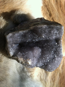 Amethyst crystal specimen