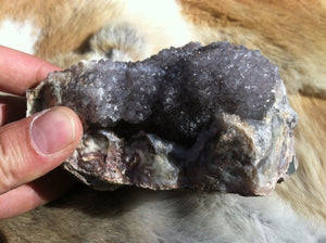 Amethyst crystal specimen