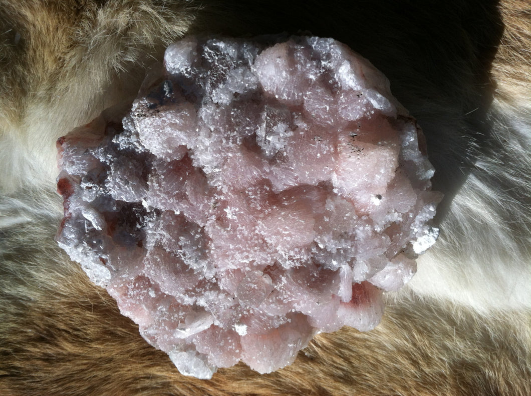 Apophyllite and Stilbite crystal mineral specimen