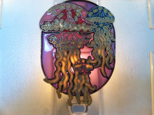 Jellyfish Night Light  4 watt  on/off switch