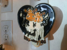 Load image into Gallery viewer, Cow Heart Night Light  4 watt  on/off switch