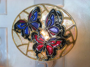 Butterfly Night Light  4 watt  on/off switch