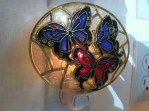 Butterfly Night Light  4 watt  on/off switch