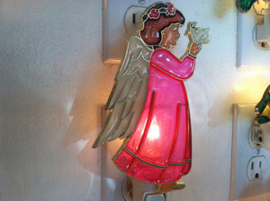 Pink Angel Night Light  4 watt  on/off switch