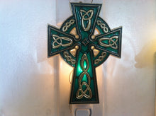 Load image into Gallery viewer, Celtic cross Night Light  4 watt  on/off switch