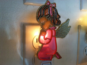 Girl Angel Praying Night Light  4 watt  on/off switch