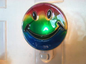 Rainbow Happy Face Night Light  4 watt  on/off switch