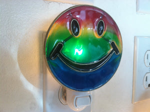 Rainbow Happy Face Night Light  4 watt  on/off switch