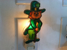 Load image into Gallery viewer, Leprechaun or Irish Night Light with  4 watt  on/off switch