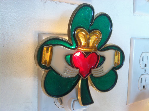 Irish Night Light with  4 watt  on/off switch