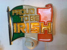 Load image into Gallery viewer, Proud to be Irish Night Light with  4 watt  on/off switch