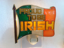 Load image into Gallery viewer, Proud to be Irish Night Light with  4 watt  on/off switch