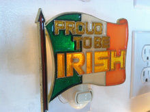 Load image into Gallery viewer, Proud to be Irish Night Light with  4 watt  on/off switch