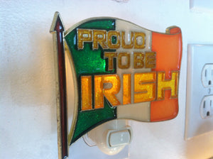 Proud to be Irish Night Light with  4 watt  on/off switch